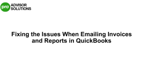 Simple way to fix issues when emailing invoices and reports in QuickBooks