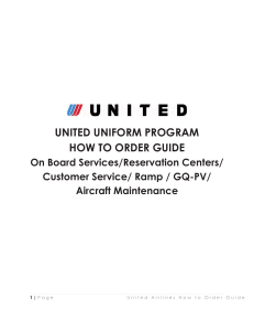 United Airlines  CINTAS uniform how to order