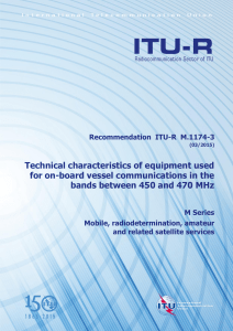 ITU-R M.1174-3: On-Board Vessel Communication Specs