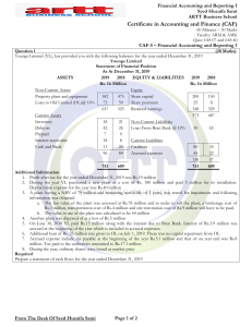 IAS 07 & IAS 40 Quiz: Financial Accounting & Reporting