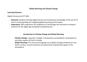 Global Warming & Climate Change: ICT Skills