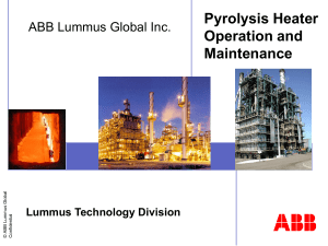 Pyrolysis Heater Operation and