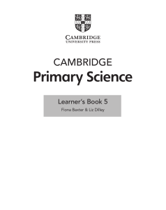 Cambridge Primary Science Learner's Book 5