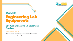 Structural Engineering Lab Equipments Suppliers