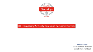 Security Roles & Controls: Comparing Security+ Concepts