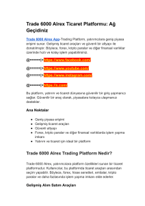  Trade 6.1 Alrex Nedir-{Mesru Platformu}-Tüm Hounour Müsteri Yorumlarini Okuyun !!