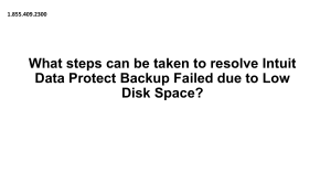 How to Fix issue When Intuit Data Protect Backup Failed