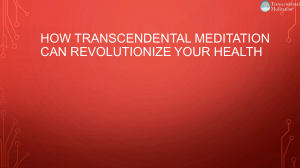How Transcendental Meditation Can Revolutionize Your Health