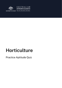 Horticulture Quiz