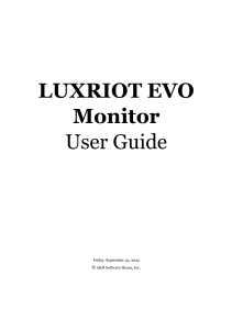Luxriot EVO Monitor User Guide