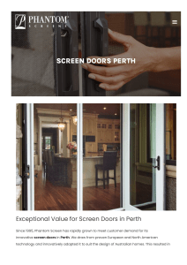 Screen Doors Perth