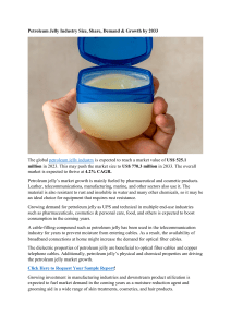 Petroleum Jelly Industry Size, Share, Demand & Growth by 2033