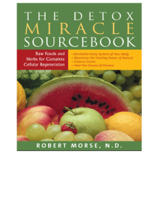 Detox Miracle Sourcebook, The - Robert Morse