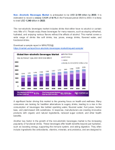 Consumer Shift to Healthier Choices Boosts Non-Alcoholic Beverage Sale