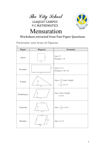 MENSURATION