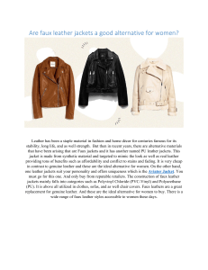 Are faux leather jackets a good alternative for women