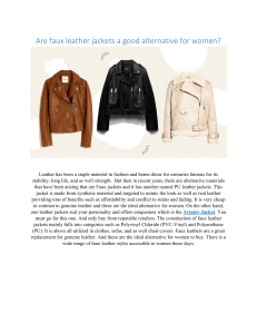 Faux Leather Jackets: A Good Alternative for Women?