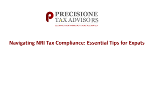 Navigating NRI Tax Compliance Essential Tips for Expats
