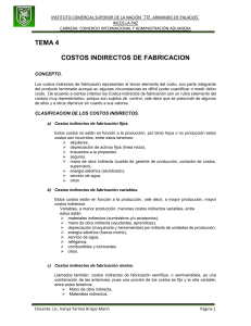 TEMA 4 COSTOS INDIRECTOS DE FABRICACION
