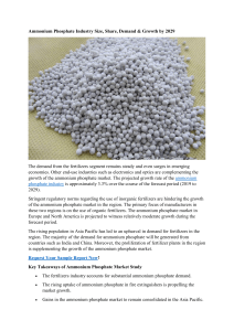 Ammonium Phosphate Industry Size, Share, Demand & Growth by 2029
