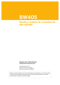 BW405 - BW/4HANA en Espagnol