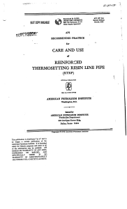 API  5L4 CARE AND USE OF REUNFORCED THERMO RESIN-1976