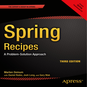 [Daniel Rubio,Josh Long ,Gary Mak, Marten Deinum ]Spring Recipes A Problem-Solution Approach(pdf){Zzzzz}