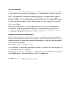 How to Use Exam Dumps to Gain a Competitive Edge