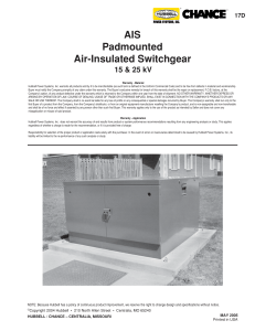 AIS Padmounted Air-Insulated Switchgear (17D)