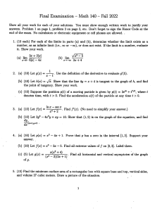 Math140 ALL-SECTIONS Fall2022 Final Exam