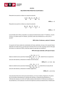 Balotario Práctica IMI PC2: Ecuaciones y Sistemas Lineales