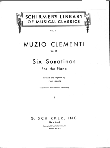 6 Sonatinas, Op. 36 - Complete Score