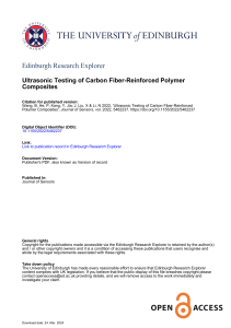 Ultrasonic testing of carbon fiber reinforced polymer composites
