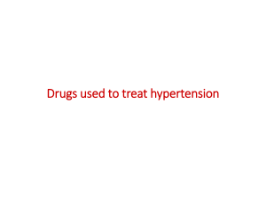 7. Antihypertensive drugs