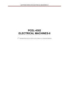 226 ELECTRICAL MACHINE-II