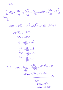 Electrical Circuit Analysis Calculations