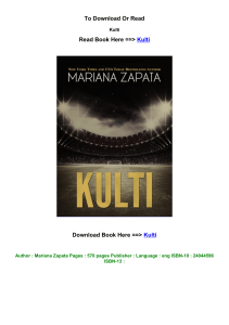 epub DOWNLOAD Kulti by Mariana Zapata