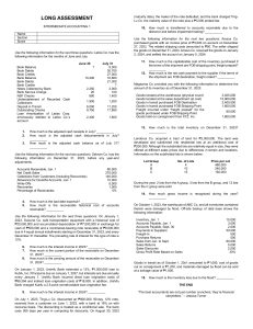 LONG ASSESSMENT 1