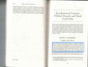 London in the 1880s: Sociohistorical Contexts