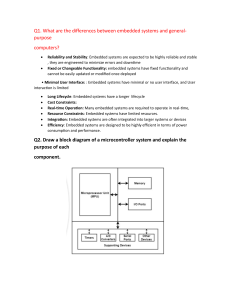 Embedded Systems & Microcontroller Exam Questions