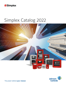 Simplex Product Catalog - USA - English