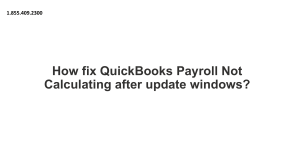 Easy fix for QuickBooks not calculating payroll taxes correctly issue