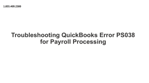 Step By Step fix for QuickBooks error PS038