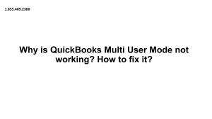 Step By Step fix for QuickBooks Multi User Mode is not working