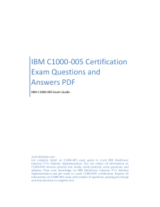 IBM C1000-005 Certification Exam Questions and Answers PDF