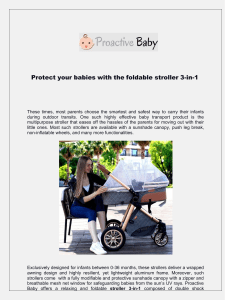 Protect your babies with the foldable stroller 3-in-1