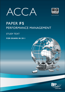ACCA F5-Performance Management-Study Text-BPP-2011