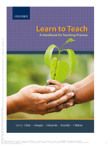 Learn to Teach: A Handbook for Teaching Practice