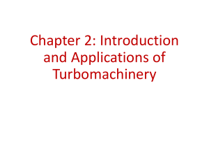 Turbomachinery Introduction & Applications