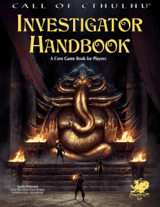 Call of Cthulhu - 7th Ed Investigators Handbook